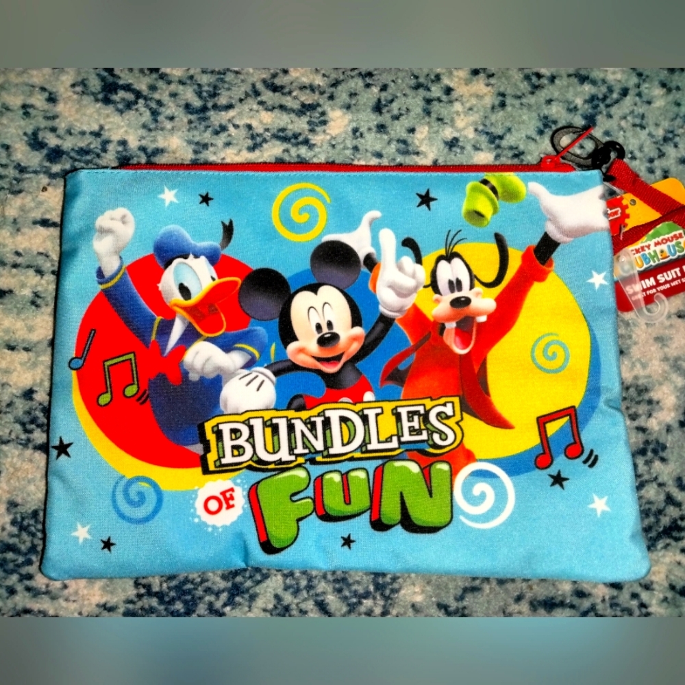 Mickey Mouse Clubhouse vintage swimsuit wetbag NWT